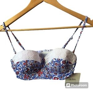 Rhythm Love Me Do‎ Bralette Swim Top Size Large NWT